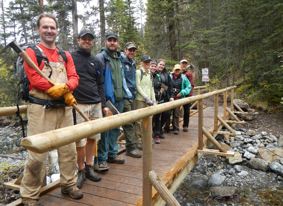 Canmore staff in the field
