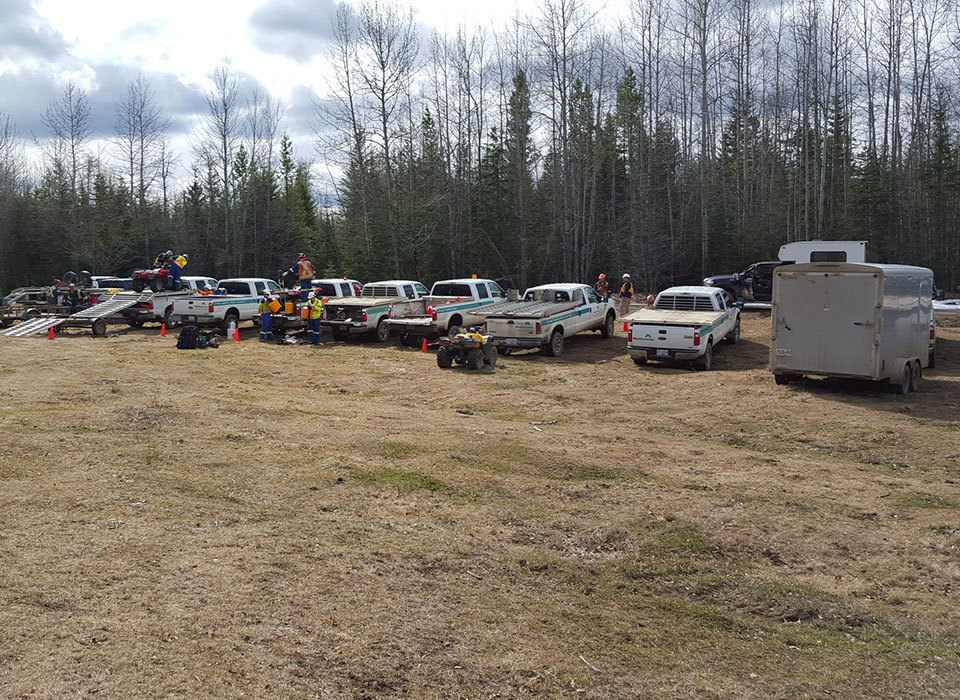 Fort St. John McElhanney Trucks and crew