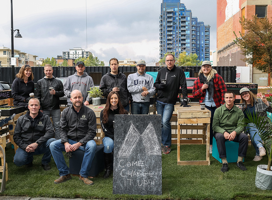 Calgary Staff on Patio