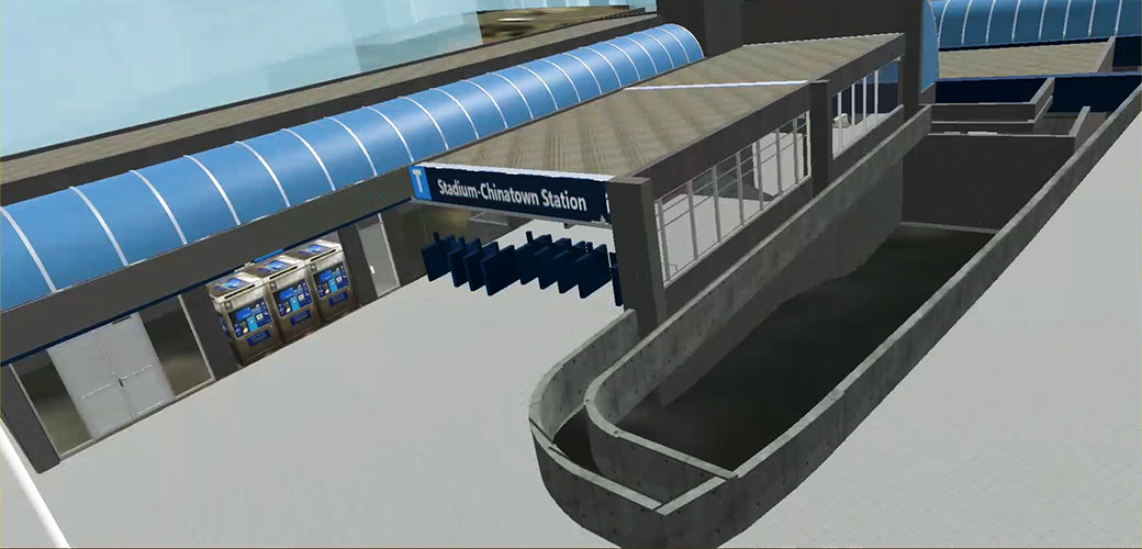 Stadium SkyTrain Station Virtual Reality