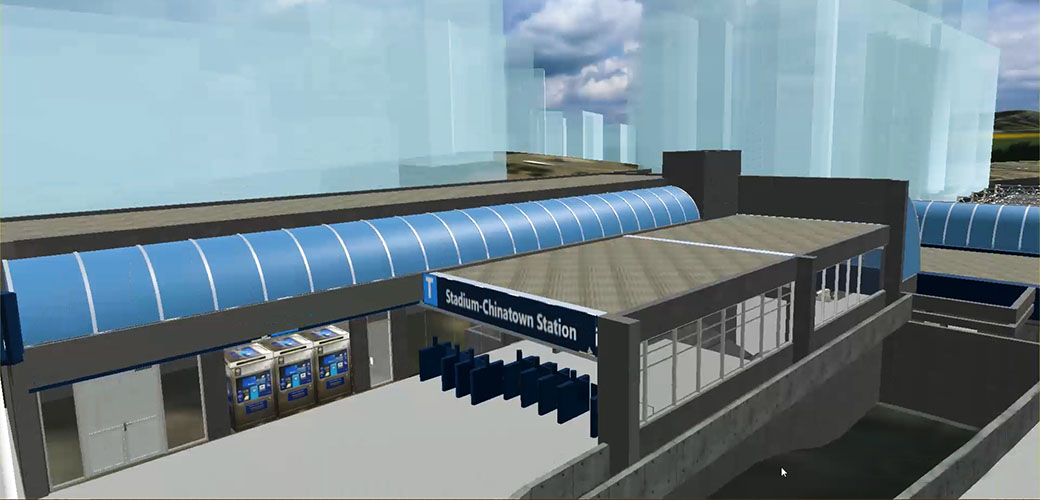 Stadium SkyTrain Station Virtual Reality