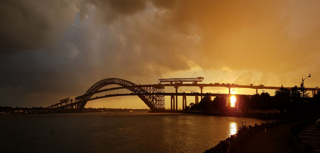 The bridge opened all lanes to traffic in early 2019