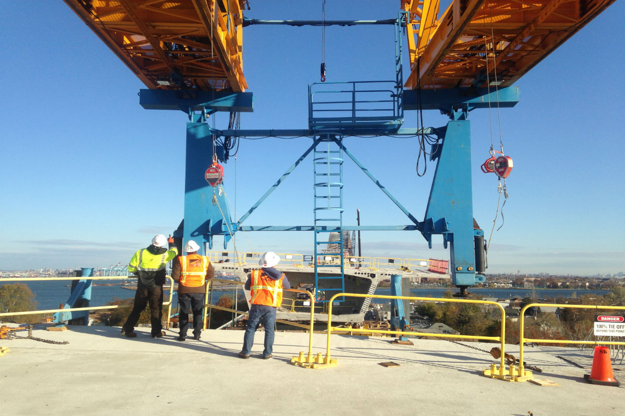 McElhanney supervised the launching of two gantries