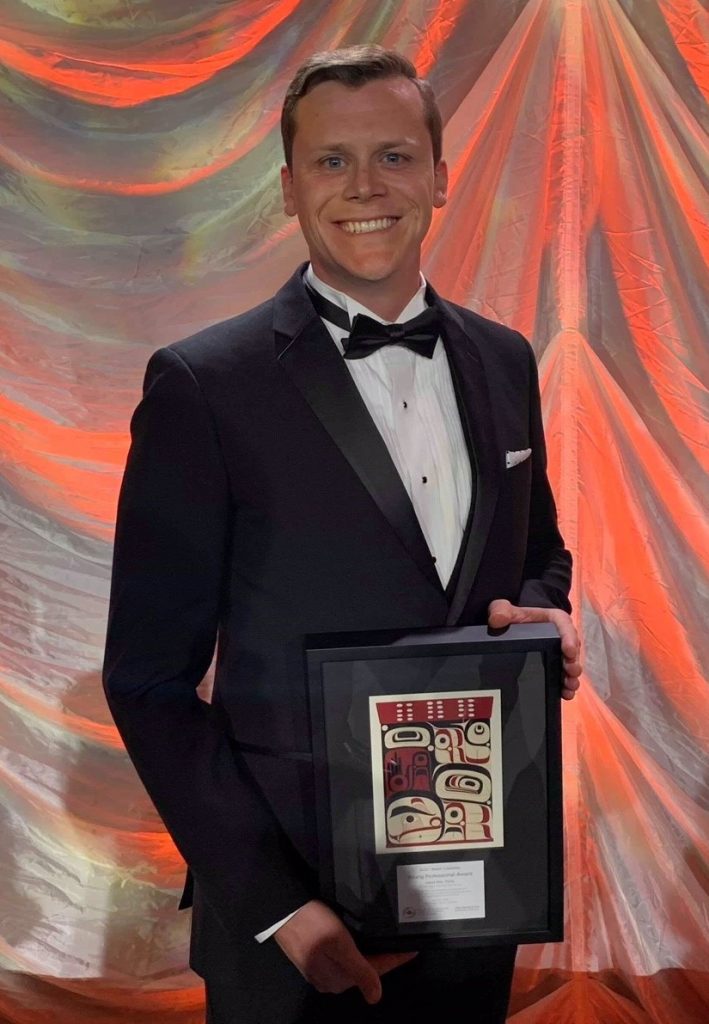 McElhanney's David Ellis won the YP of the year award.