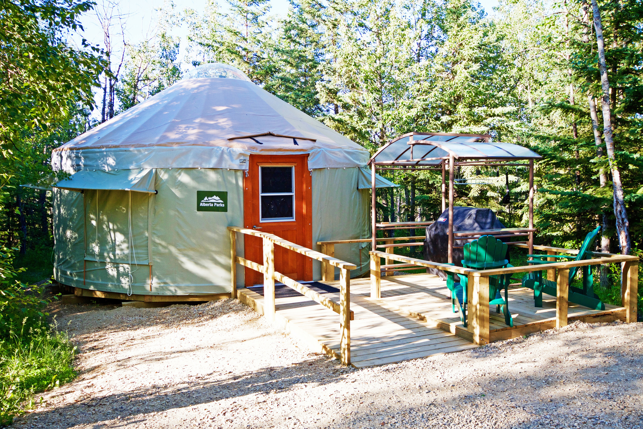 Yurt at Miquelon Lake