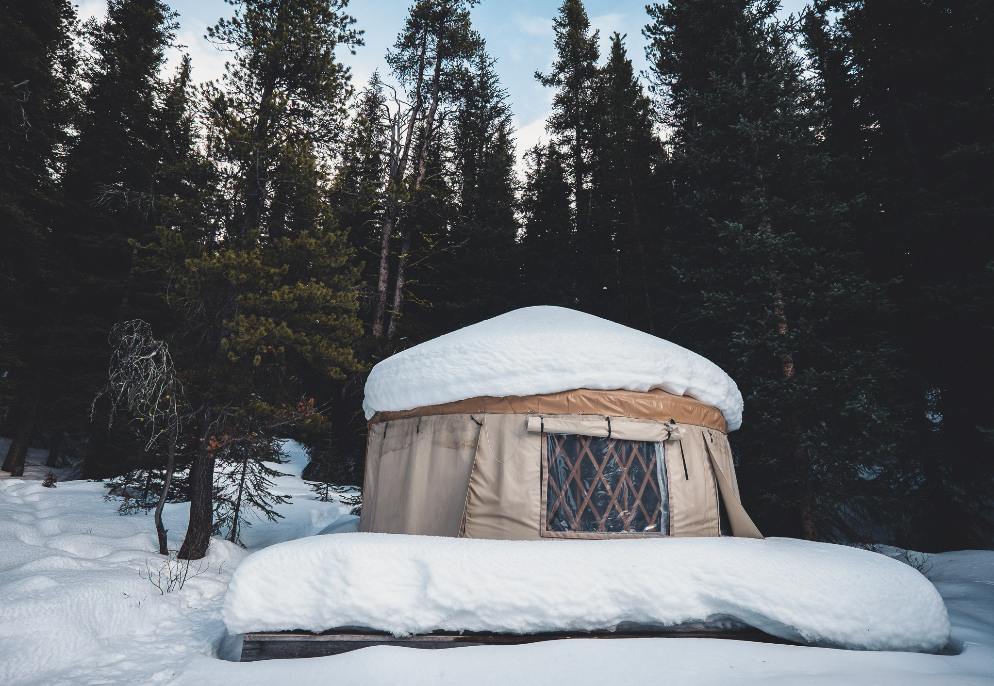 Yurt at Mount Engadine Lodge