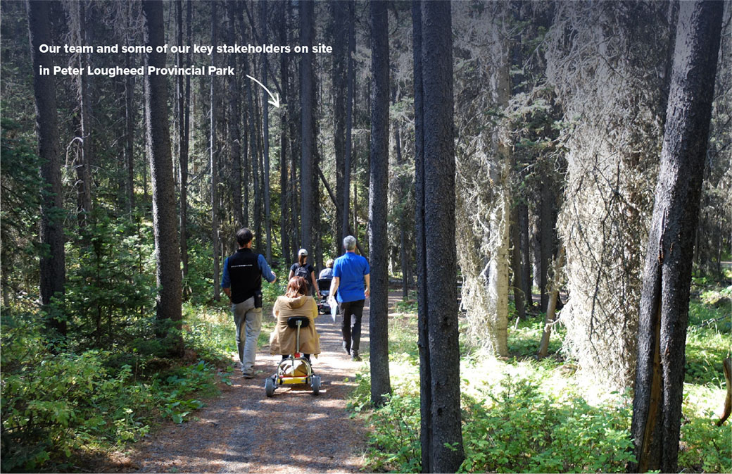 McElhanney's team and some of our key stakeholders in Peter Lougheed Provincial Park