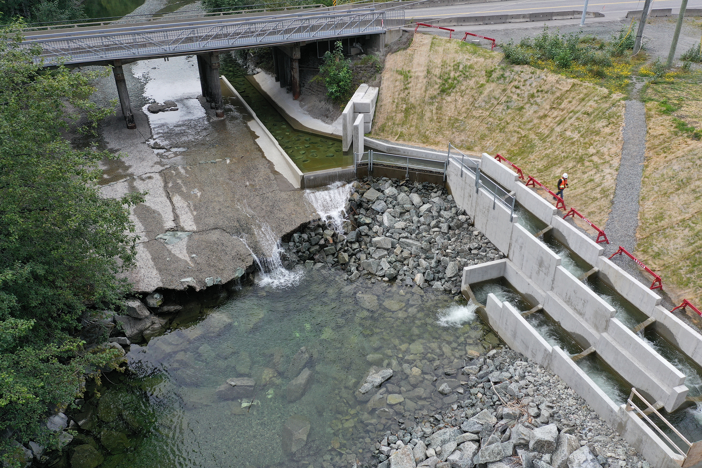 Downstream pool Downstream pool