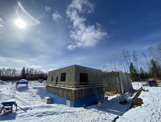 Fort McMurray portfolio pumphouse walls poured