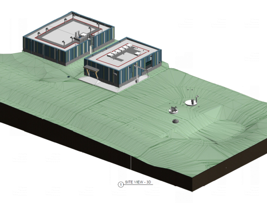 Reservoir Pumphouse Digital Site Rendering