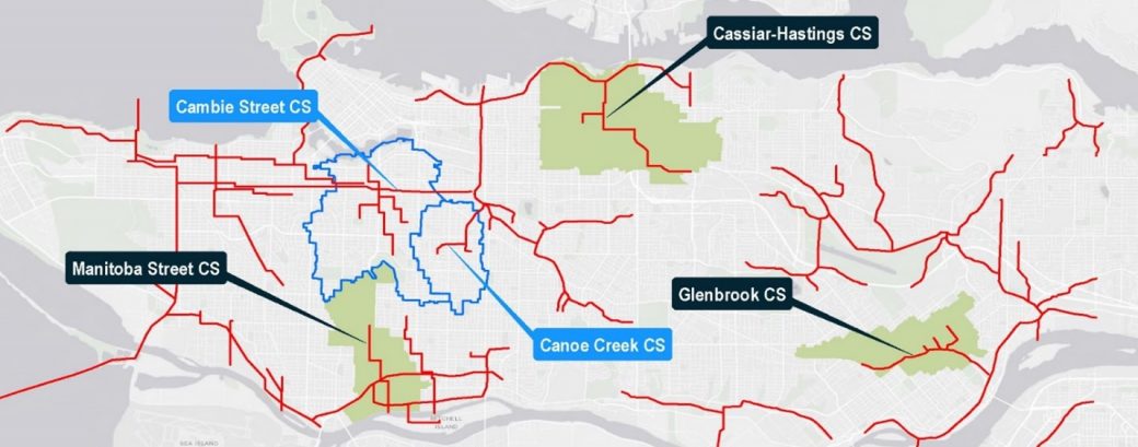 Combined Sewer Separation Map Metro Van Map