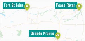 Peace Region Locations