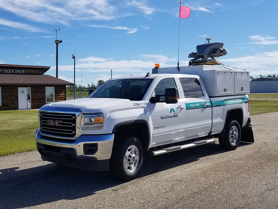 McElhanney Truck at Valleyview Airport