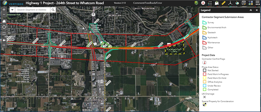Highway 1 – 264 to Whatcom Rd. Field Coordination