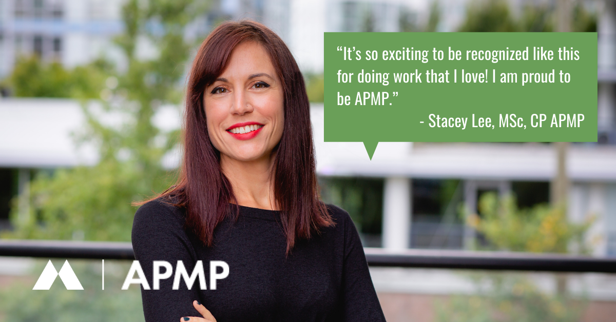 Stacey Lee, Proposals Division Manager, Recognized as an APMP 40 Under 40  Winner - McElhanney