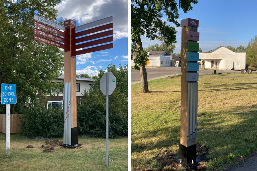 Town of Ponoka wayfinding