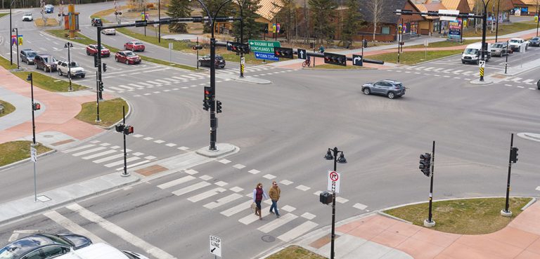 2021-TIP20 intersection HIGH RES-1 the Benchlands Trail and Bow Valley Trail intersection