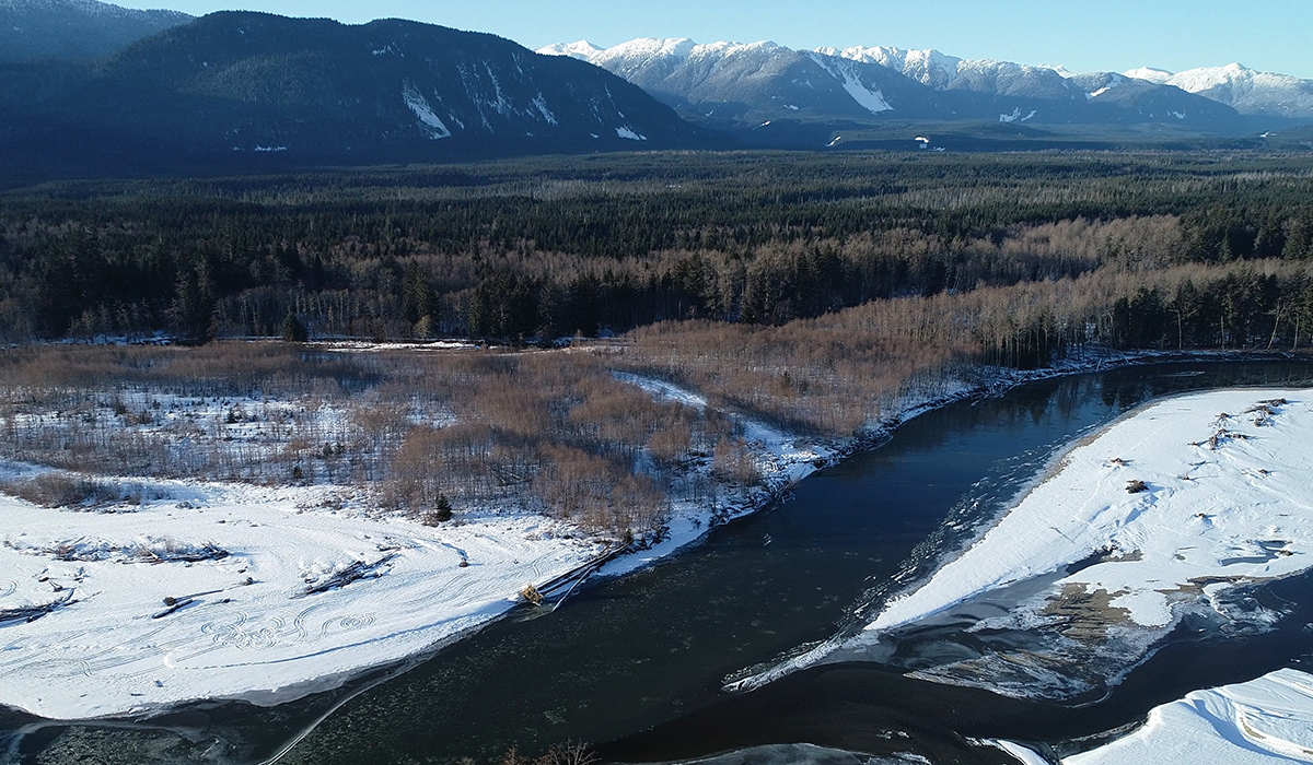 Kitimat River by Drone Kitimat River Drone Photo