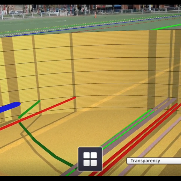 View of Trimble SiteVision software in action.