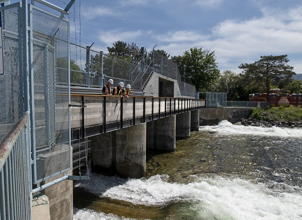 Dam over river