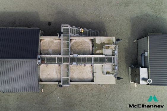 Moving Bed Biological Reactor (MBBR) tanks in action at Anacla.