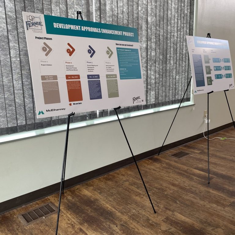 Fernie development approvals engagement posters