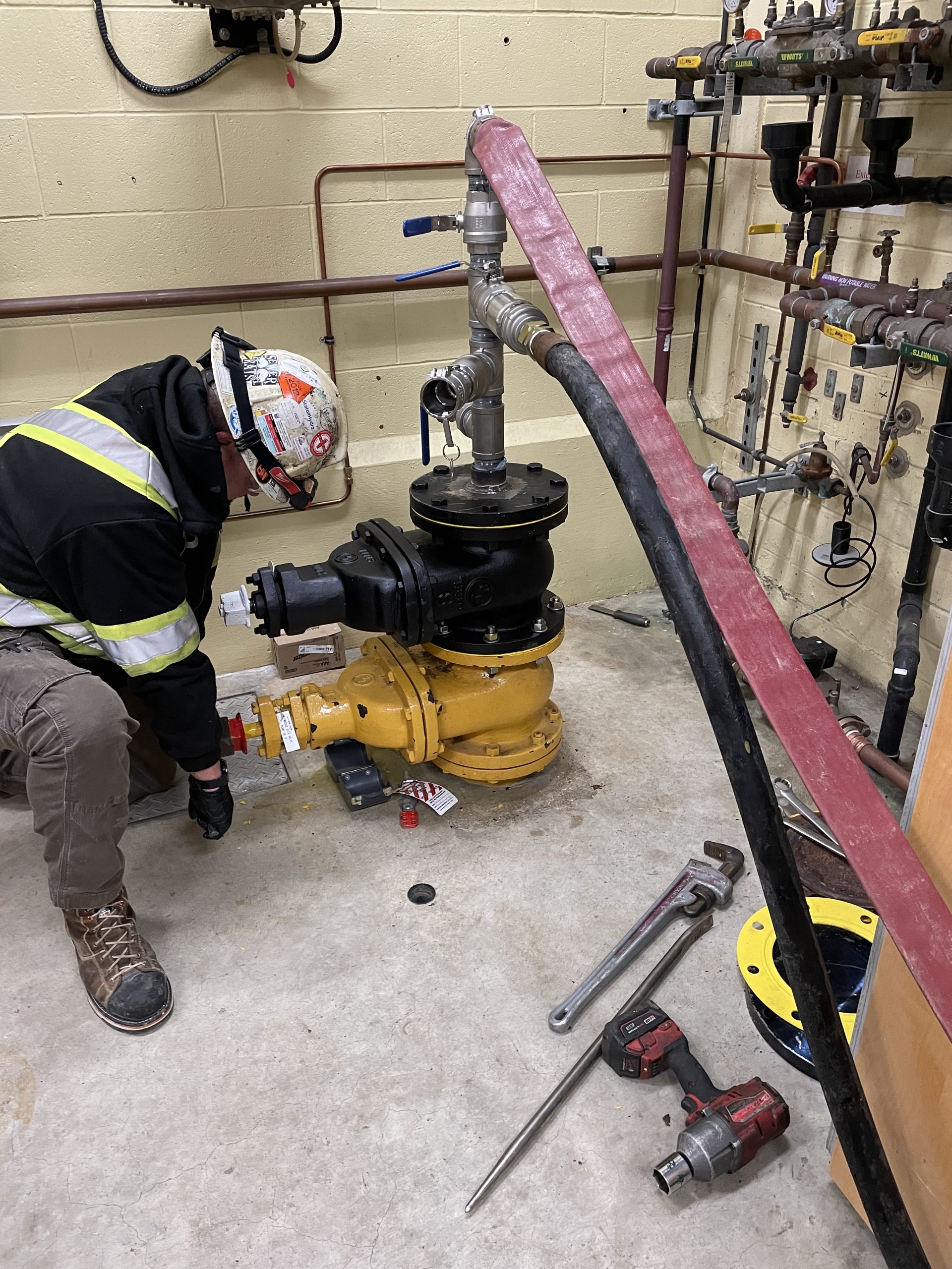 AFTER An after image of a sanitary pumping station valve replacement