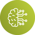 Machine learning workflows icon representing AI-powered LiDAR and geospatial data processing.