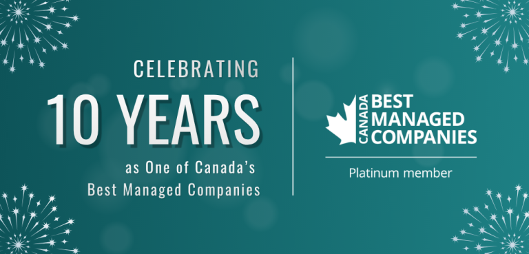 Celebrating McElhanney’s 10 years as one of Canada’s Best Managed Companies Platinum member