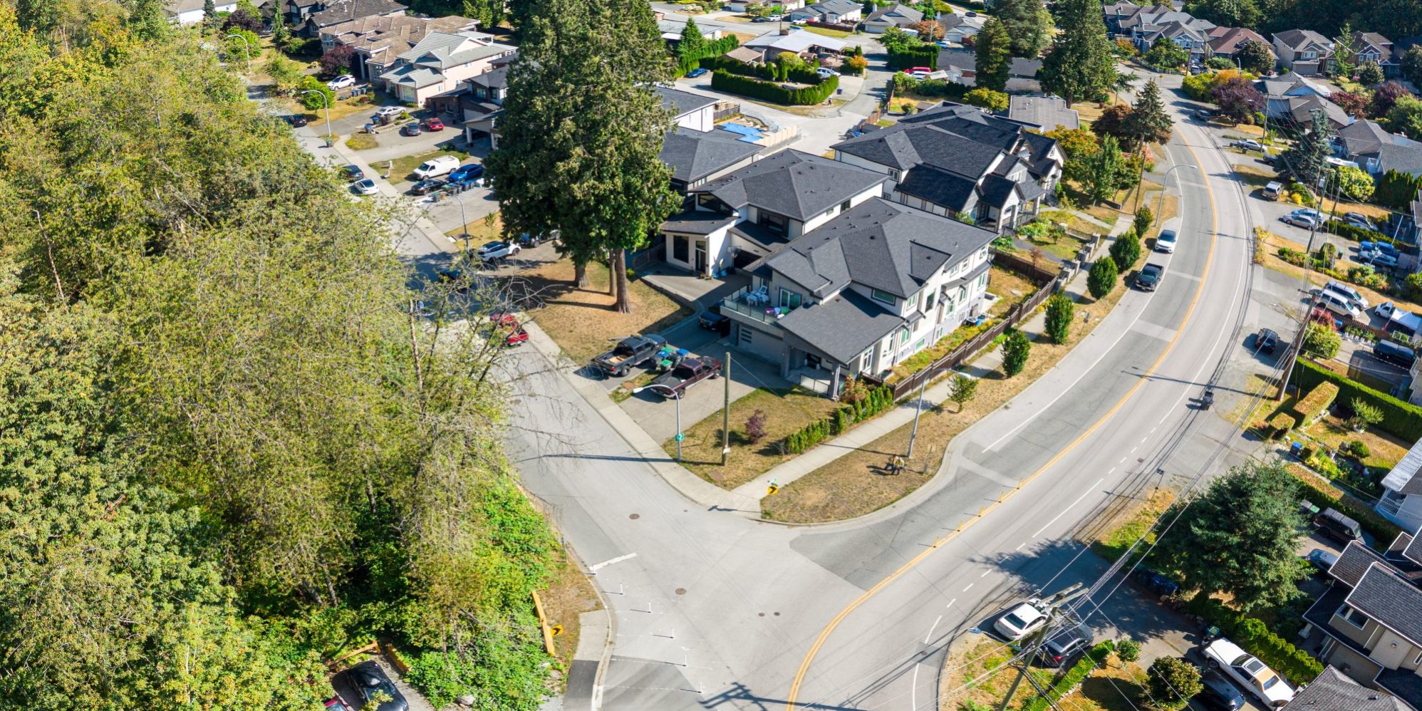 Aerial view of Surrey, British Columbia.
