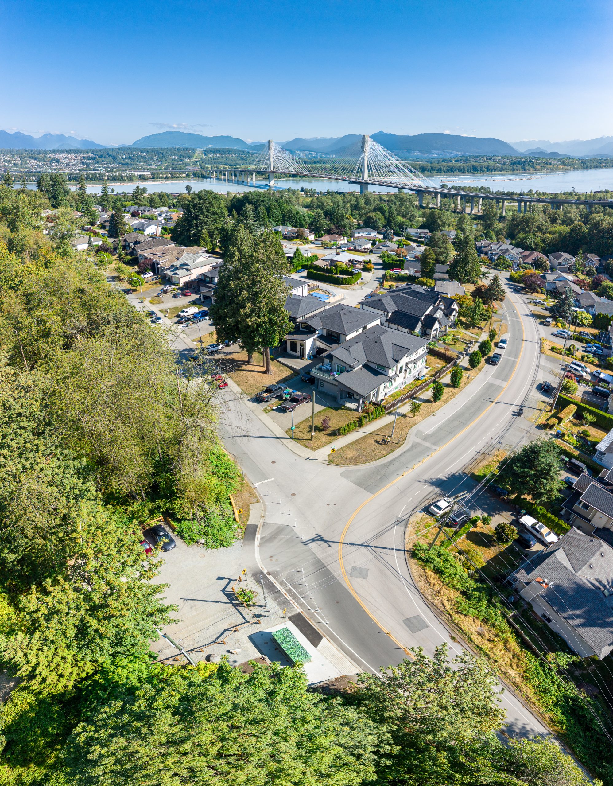 Aerial view of Surrey, British Columbia. Aerial view of Surrey, British Columbia.