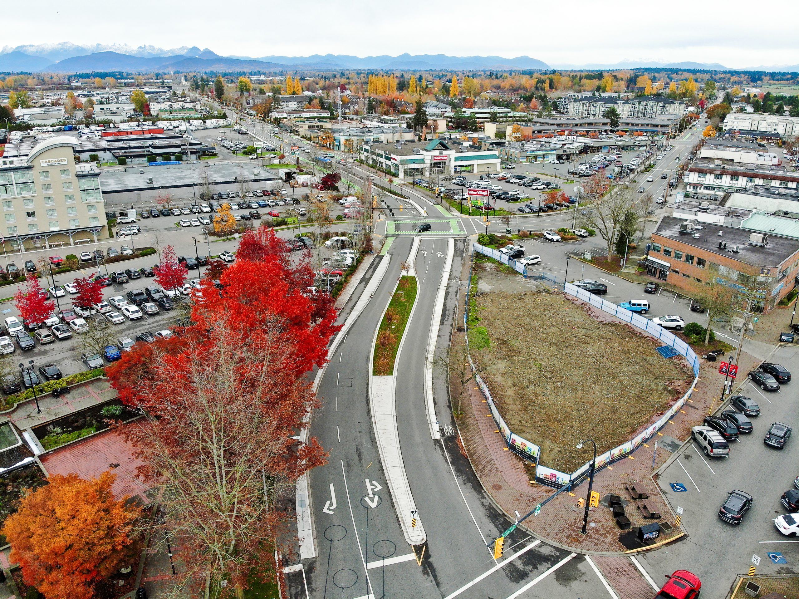 Aerial view of development in Langley. Aerial view of development in Langley.