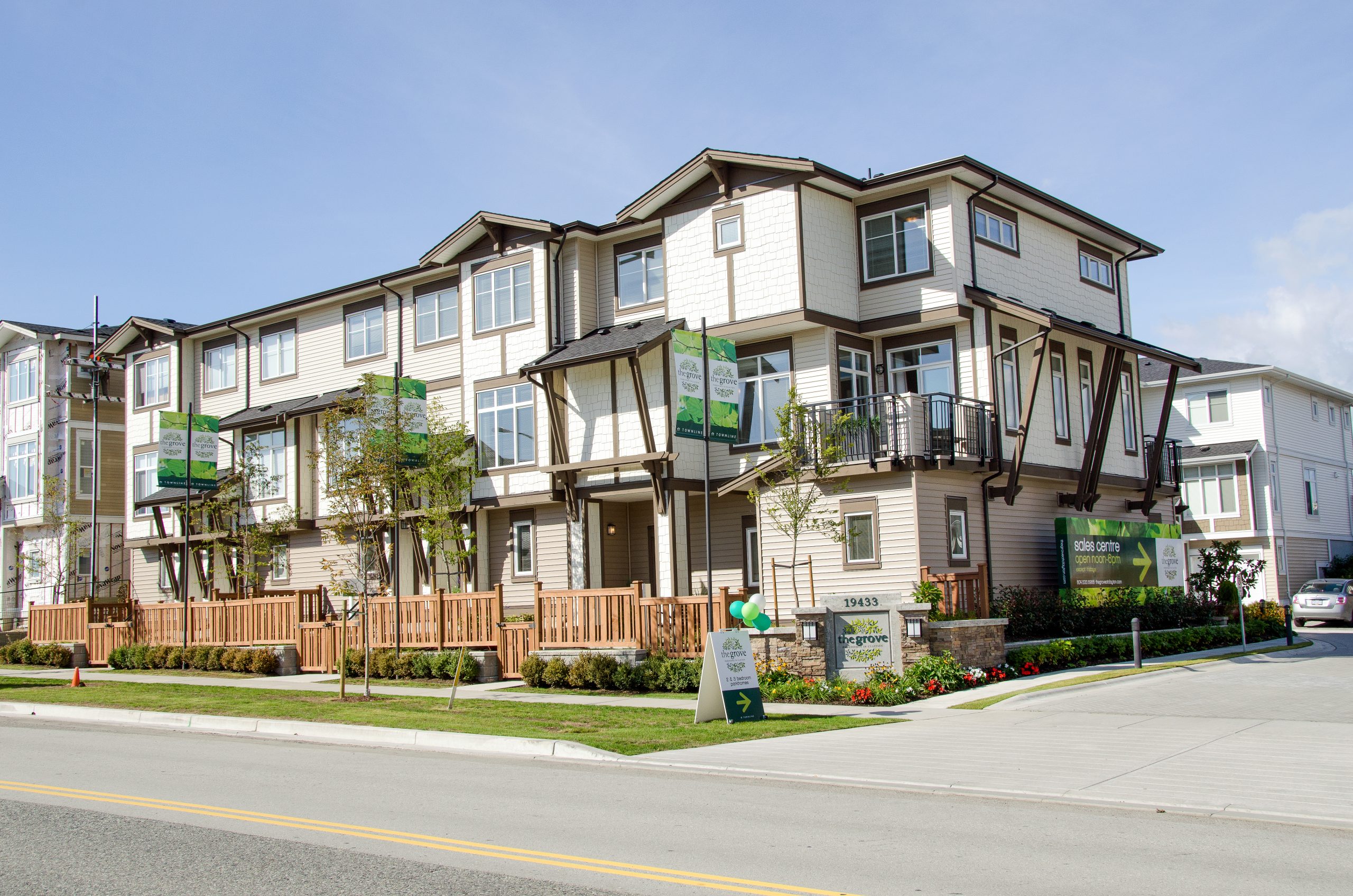 Multi-level townhome development Multi-level townhome development